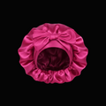 Hot pink satin tie bonnet